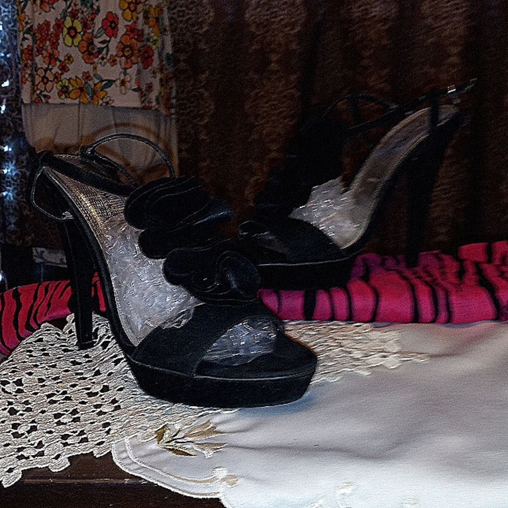 5" sexy 3 rosettes high heels